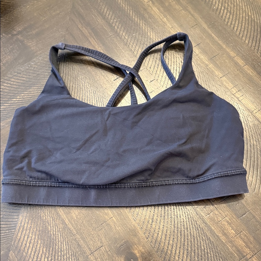 Lululemon Women's Black Sports Bra - 10